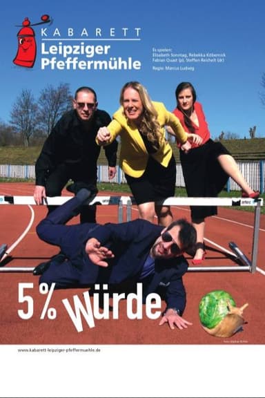 LEIPZIGER PFEFFERMÜHLE "5% WÜRDE" Poster