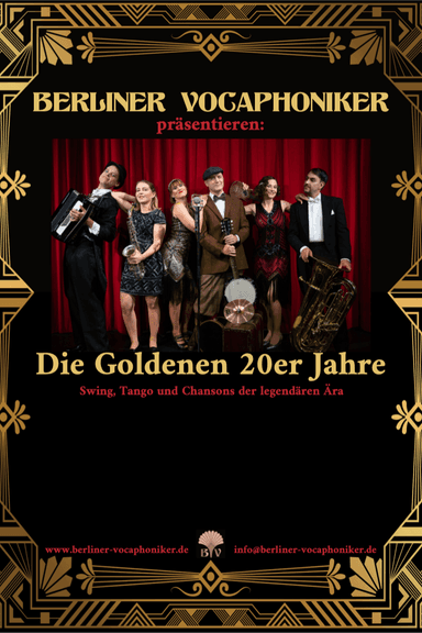 BERLINER VOCAPHONIKER-DIE GOLDENEN 20ER SIND ZURÜCK Poster