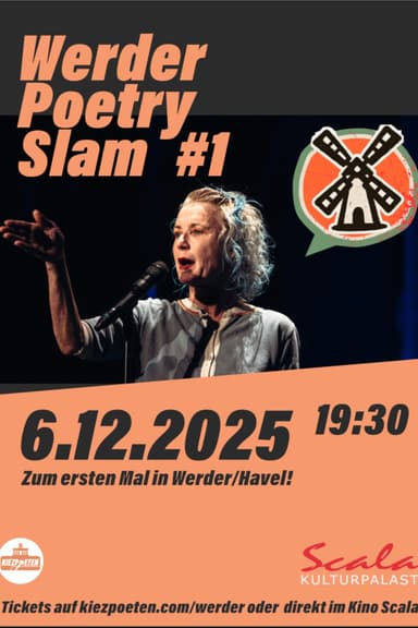 WERDER POETRY SLAM - DIE WORTBÜHNE AN DER HAVEL poster